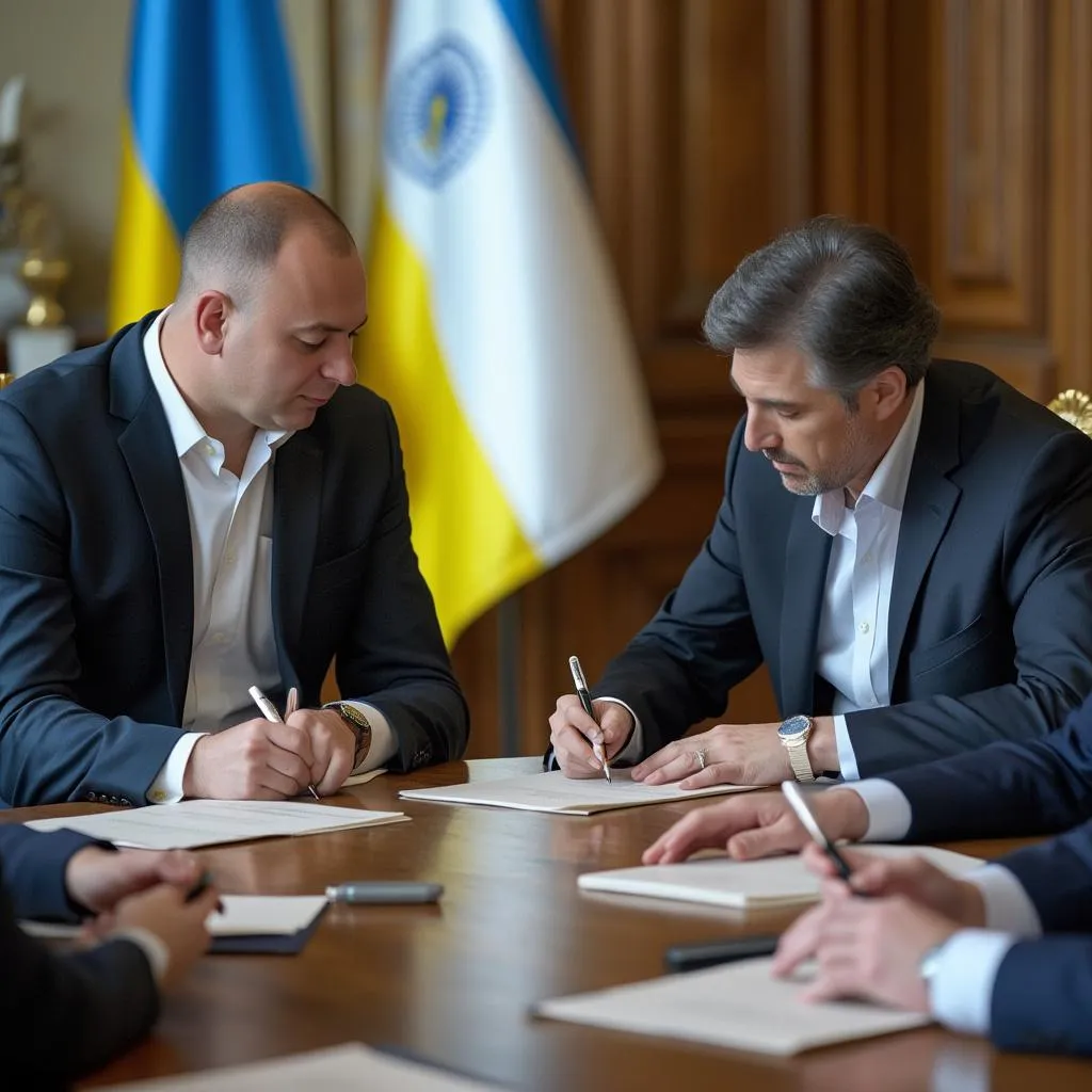 Підписання міжнародної угоди